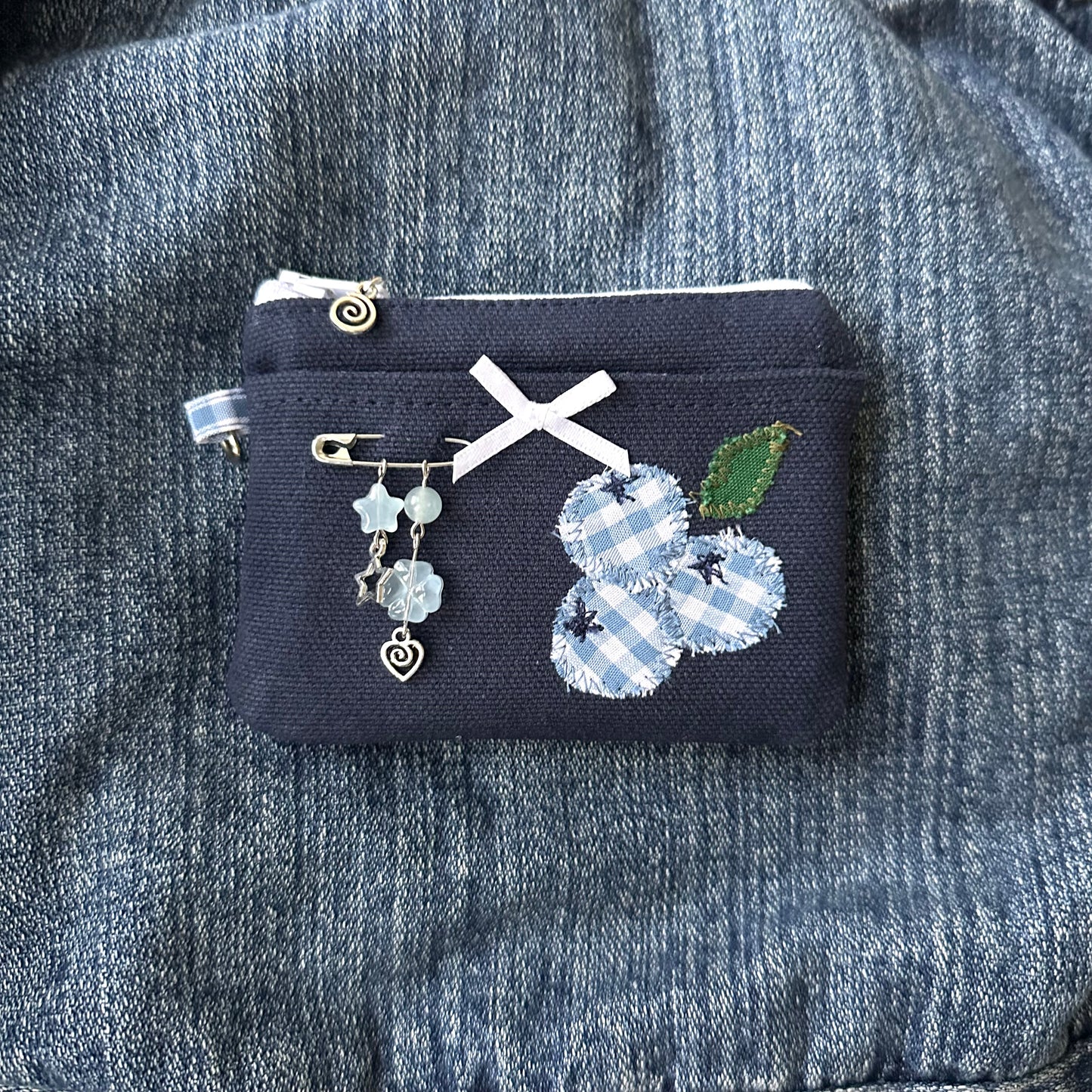 Blueberry keychain wallet